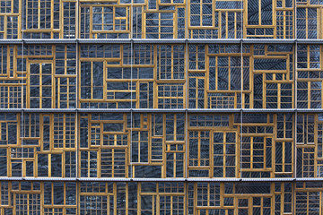 Windows of the Europa Building © Santi Rodríguez
