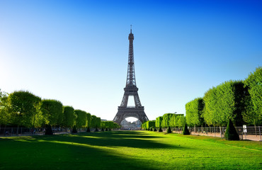 Eiffel Tower and Champ de Mars