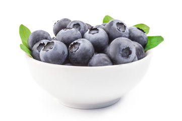 Whortleberry isolated on a white background cutout