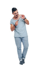 Maniac holding a knife