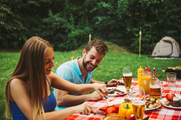 Enjoying food together
