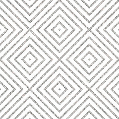 Geometric silver seamless pattern of of rhombus, square, abstract silvery diagonal striped background, vector for paper, card, invitation, wrapping, textile, web design, party - 130527174