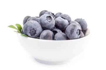 Fresh blueberry isolated on a white background cutout