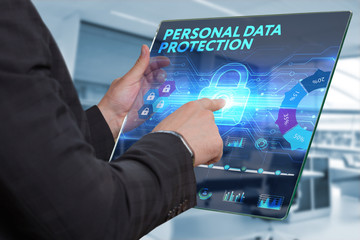 Business, Technology, Internet and network concept. Business man