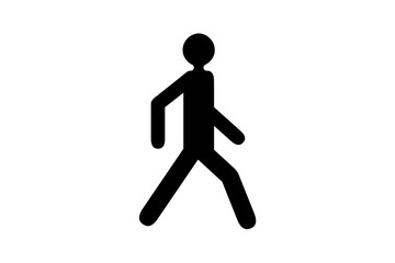 Fototapeta na wymiar Vektor - Laufende Person / Vector - Walking person