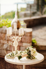 wedding table flower decoration background