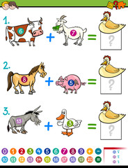 addition educational activity for kids