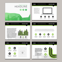 Page layout design template for presentation and brochure , Annual report, flyer page with infographic element