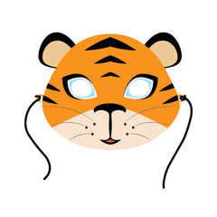 animal mask flat icon