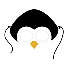 animal mask flat icon