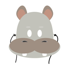 animal mask flat icon