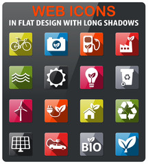 alternative energy icon set