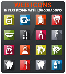 dental office icon set