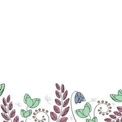 natural resources, the organic banner, background with flowers