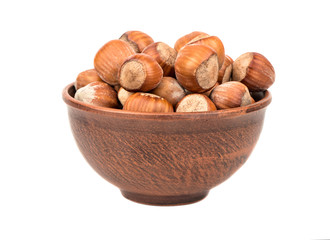 Hazelnuts in bowl