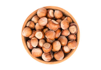 Hazelnuts in bowl