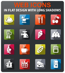 food and kitchen icon set