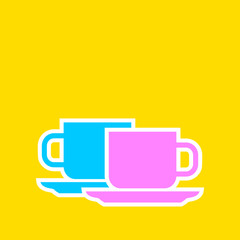 Tea cup vector icon