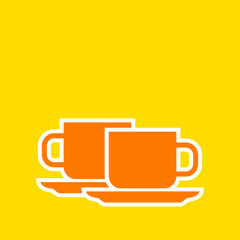Tea cup vector icon