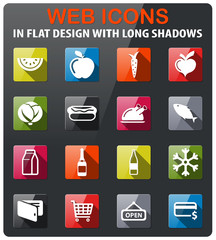 Grocery simply icons