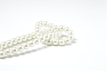 White pearl necklace