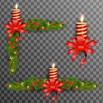Christmas decorative elements. vector illustration