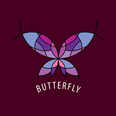 vector logo butterfly