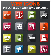 police icon set