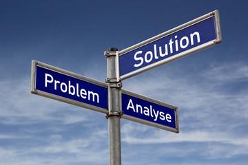 Fototapeta premium Problem, Analyse Solution