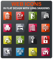 real estate icon set
