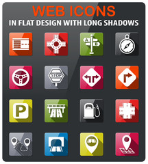 road icon set