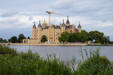 Obraz premium Historic Castle of Schwerin, Mecklenburg-Vorpommern, Germany