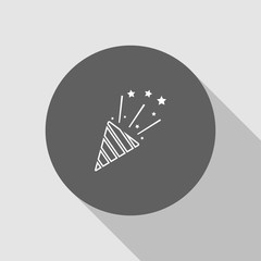 fireworks  outline icon vector