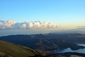 Lake Ashi, Hakone region, Japan. 