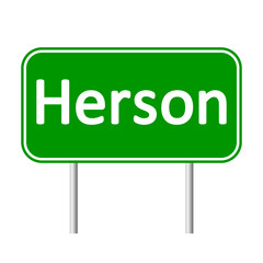 Herson road sign.