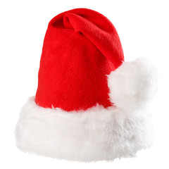 Santa Claus red hat isolated ,way in path