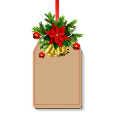 Christmas decoration with bow