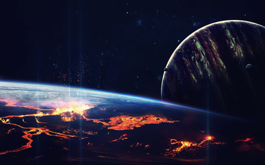 Planet Explosion - Apocalypse - End of The Time. Elements of this image furnished by NASA