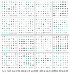 Big Icon Set / two-colored / Vektor