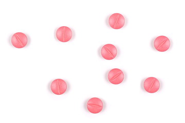 pills isolated on white background