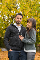 couple dating in autumn