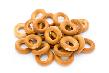 Bagels isolated on a white background.