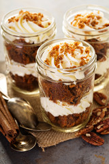 Carrot cake in a jar