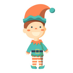 happy merry christmas elf character