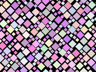 Fototapeta premium Colorful seamless pattern with squares. Modern pattern for decoration. Vector illustration.