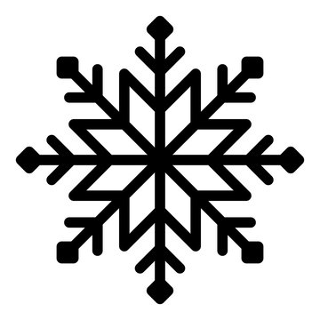 Snowflake vector illustration on white background