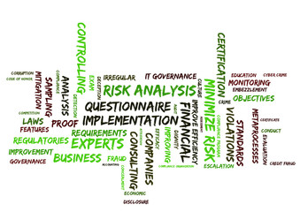 risk analysis word cloud