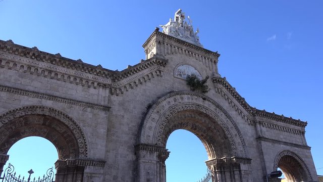 Northern main gate of the Colon Cemetery (Cementerio Cristobal Colon). Havana