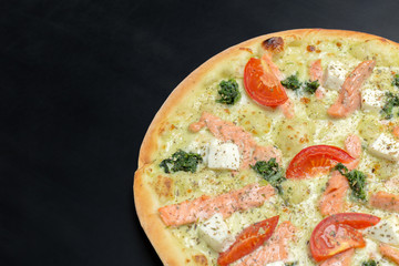 Pizza on the chalk board