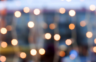 Christmas lights bokeh